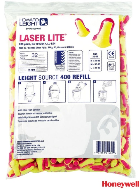 WKŁADKI PRZECIWHAŁASOWE LASERLITE LS400 SNR=35 dB 400SZT