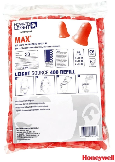 WKŁADKI PRZECIWHAŁASOWE MAX400 SNR=37 dB 400SZT