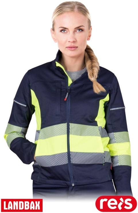 BLUZA OCHRONNA FRAUBAX DAMSKA GRANATOWO-ŻÓŁTA