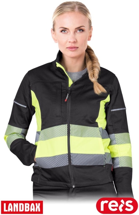 BLUZA OCHRONNA FRAUBAX DAMSKA CZARNO-ŻÓŁTA