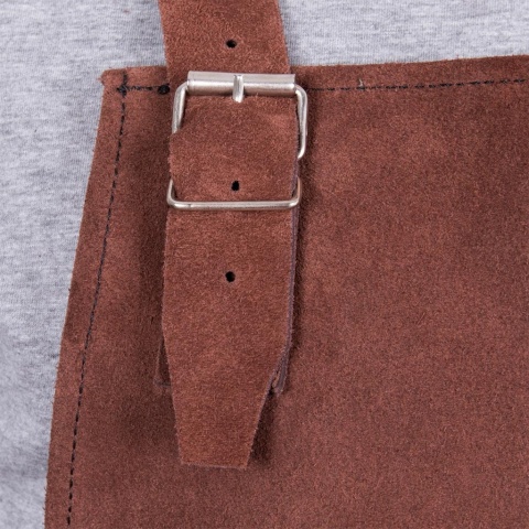 FARTUCH OCHRONNY CRAFT SKÓRA BYDLĘCA DWOINA ZAMSZOWA BRĄZOWY