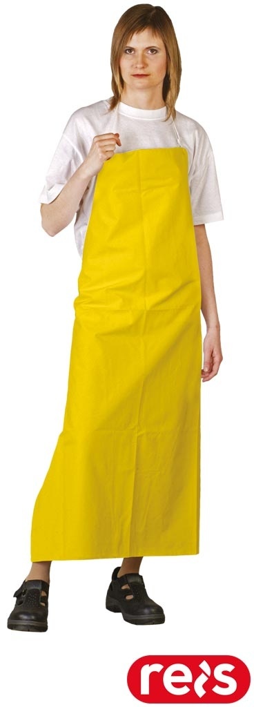 FARTUCH OCHRONNY PODGUMOWANY PCVLUX ŻÓŁTY