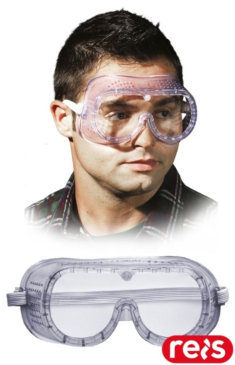 GOGLE OCHRONNE DOT TRANSPARENTNE