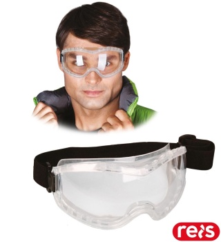 GOGLE OCHRONNE FLEXIFOG TRANSPARENTNE