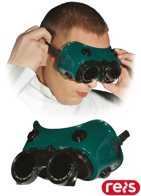 GOGLE OCHRONNE SPAWALNICZE CIRCLE ZIELONO-CZARNE