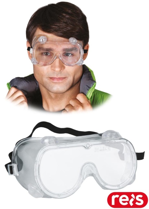 GOGLE OCHRONNE SPLASH TRANSPARENTNE