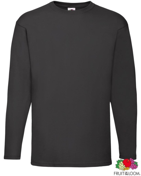 KOSZULKA Z DŁUGIM RĘKAWEM FOTL-610380 CZARNA