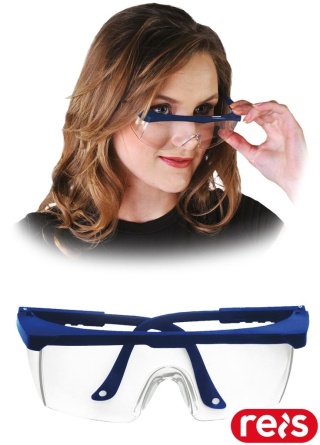 OKULARY OCHRONNE FRAFOG TRANSPARENTNO-CZARNE