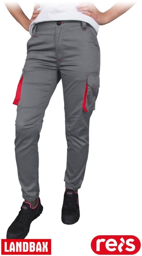 SPODNIE OCHRONNE DO PASA FRAU-JOG DAMSKIE SZARO-CZERWONE