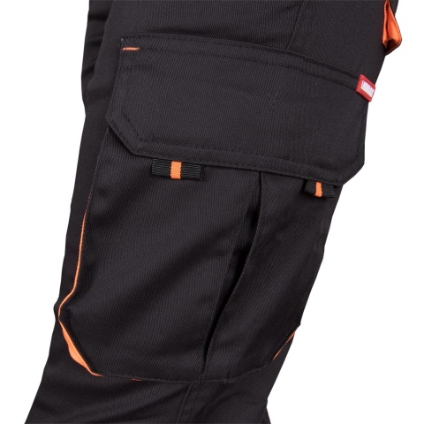 SPODNIE OCHRONNE DO PASA FRAU-JOG DAMSKIE CZARNO-POMARAŃCZOWE