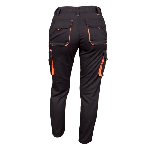 SPODNIE OCHRONNE DO PASA FRAU-JOG DAMSKIE CZARNO-POMARAŃCZOWE