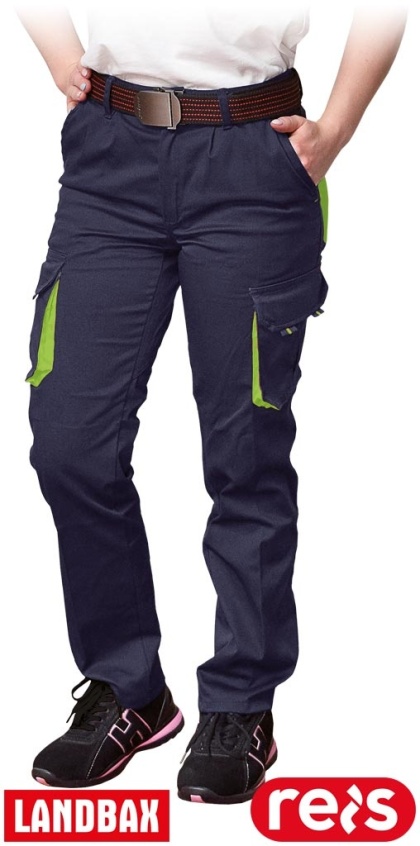 SPODNIE OCHRONNE DO PASA FRAULAND DAMSKIE GRANATOWO-ŻÓŁTE