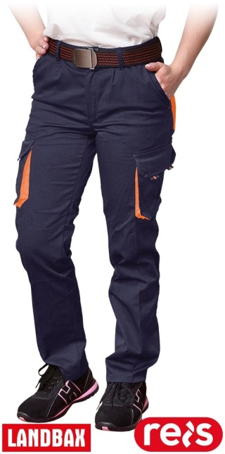 SPODNIE OCHRONNE DO PASA FRAULAND DAMSKIE GRANATOWO-POMARAŃCZOWE