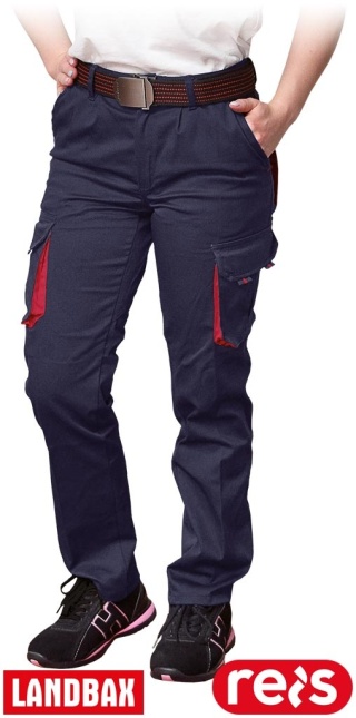 SPODNIE OCHRONNE DO PASA FRAULAND DAMSKIE GRANATOWO-CZERWONE