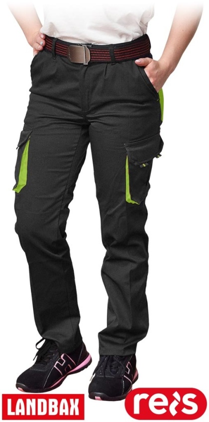 SPODNIE OCHRONNE DO PASA FRAULAND DAMSKIE CZARNO-ŻÓŁTE