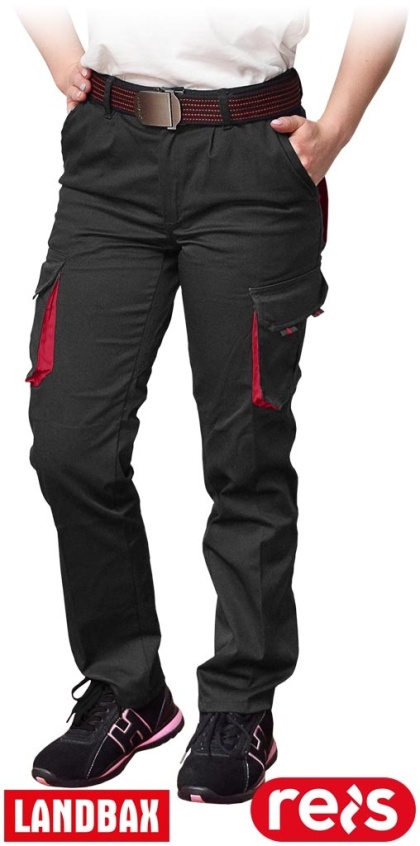 SPODNIE OCHRONNE DO PASA FRAULAND DAMSKIE CZARNO-CZERWONE