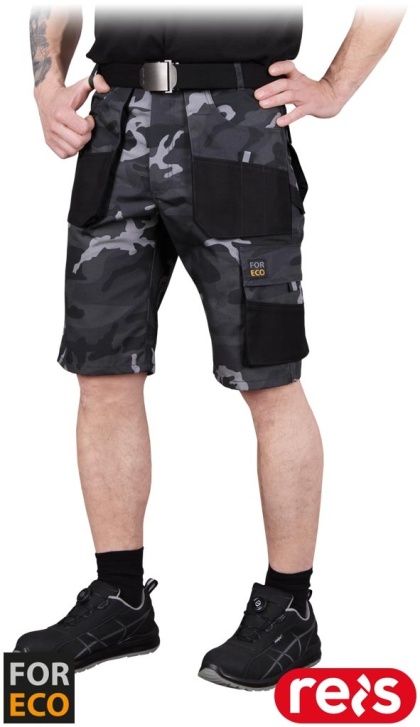 SPODNIE OCHRONNE DO PASA - KRÓTKIE FORECO KIESZENIE, UCHWYT NA MŁOTEK MORO