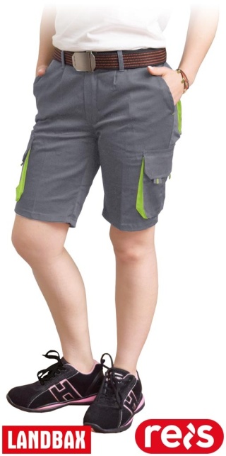 SPODNIE OCHRONNE DO PASA DAMSKIE - KRÓTKIE FRAULAND SZARO-ŻÓŁTRE