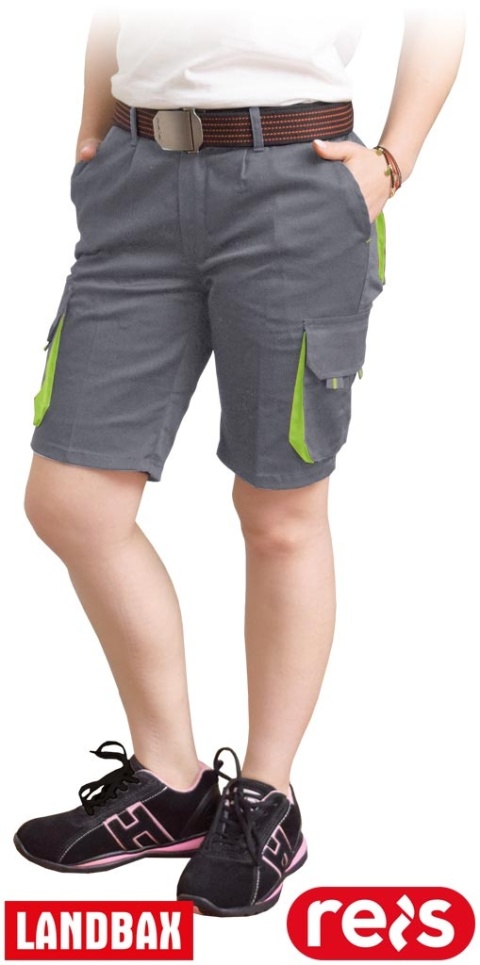 SPODNIE OCHRONNE DO PASA DAMSKIE - KRÓTKIE FRAULAND SZARO-ŻÓŁTRE