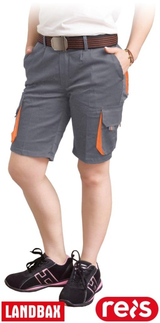 SPODNIE OCHRONNE DO PASA DAMSKIE - KRÓTKIE FRAULAND SZARO-POMARAŃCZOWE