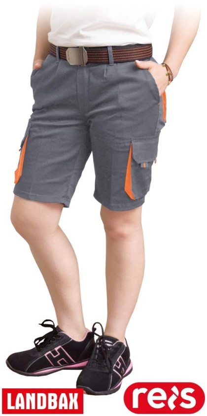 SPODNIE OCHRONNE DO PASA DAMSKIE - KRÓTKIE FRAULAND SZARO-POMARAŃCZOWE