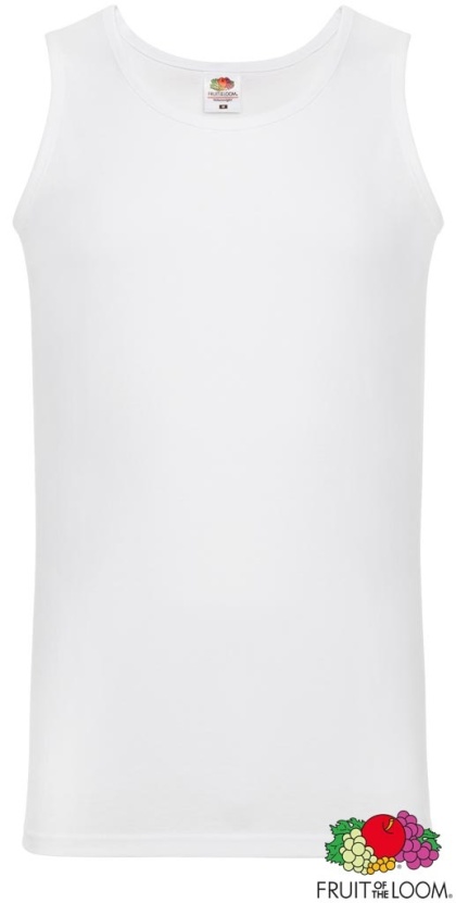 T-SHIRT MĘSKI BEZ RĘKAWÓW FOTL-610980 BIAŁA