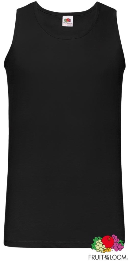 T-SHIRT MĘSKI BEZ RĘKAWÓW FOTL-610980 CZARNA