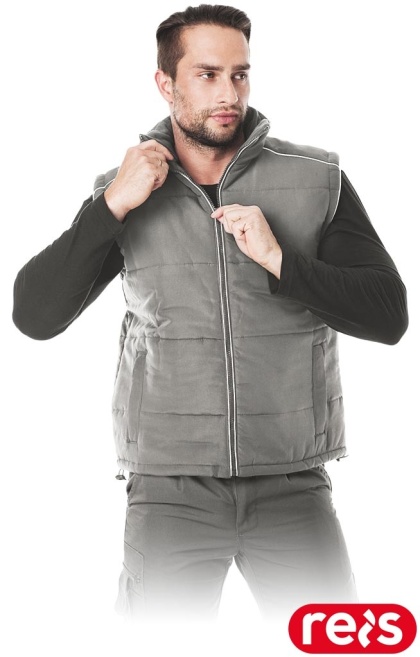 BEZRĘKAWNIK OCHRONNY OCIEPLANY FOKA POLAROWA PODSZEWKA SZARY