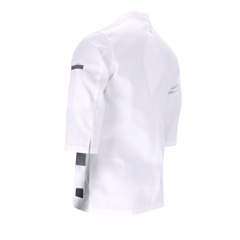 BLUZA KUCHARSKA OCHRONNA DOLCE Z DŁUGIM RĘKAWEM BIAŁO-SZARA