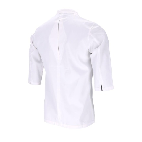 BLUZA KUCHARSKA OCHRONNA DOLCE Z DŁUGIM RĘKAWEM BIAŁO-SZARA