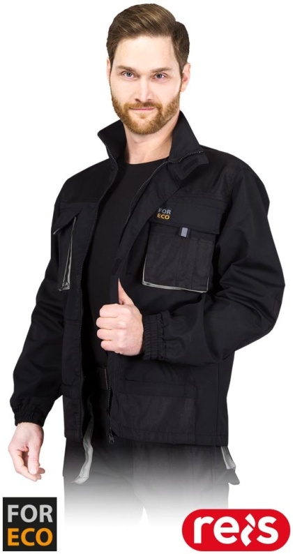 BLUZA OCHRONNA FORECO CZARNO-SZARA