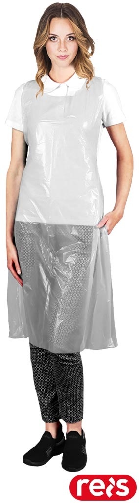 FARTUCH FOLIOWY JEDNORAZOWY BAG 100SZT W WORKU BIAŁE