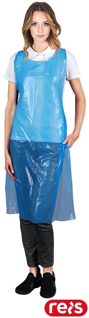 FARTUCH FOLIOWY JEDNORAZOWY BAG 100SZT W WORKU NIEBIESKIE