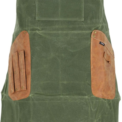 FARTUCH OCHRONNY CHISEL WOSKOWANA TKANINA, DLA RZEMIEŚLNIKÓW BRĄZOWY