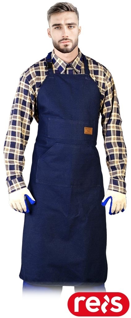 FARTUCH OCHRONNY GARMES BAWEŁNIANY GRANATOWY