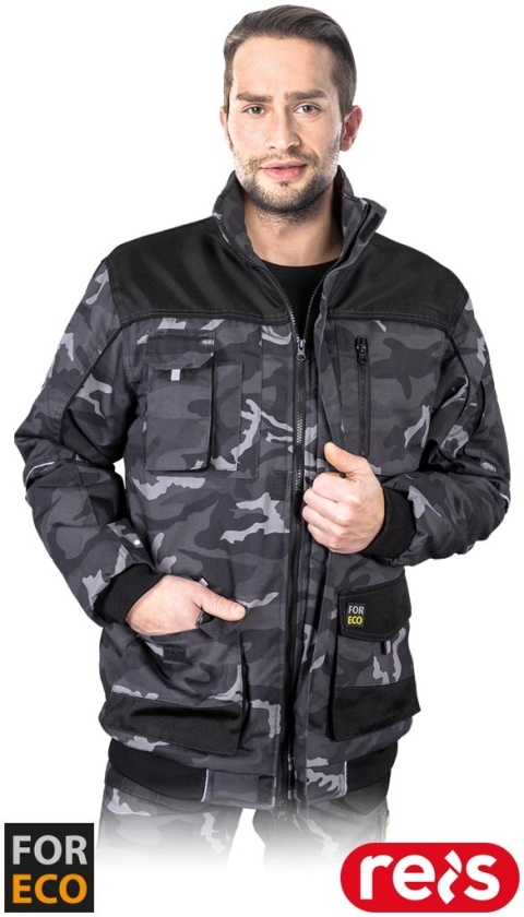 KURTKA OCHRONNA OCIEPLANA FOR-WIN, ODBLASKI MORO