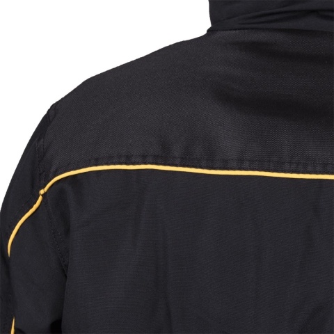 KURTKA OCHRONNA OCIEPLANA FOR-WIN, ODBLASKI CZARNO-SZARA