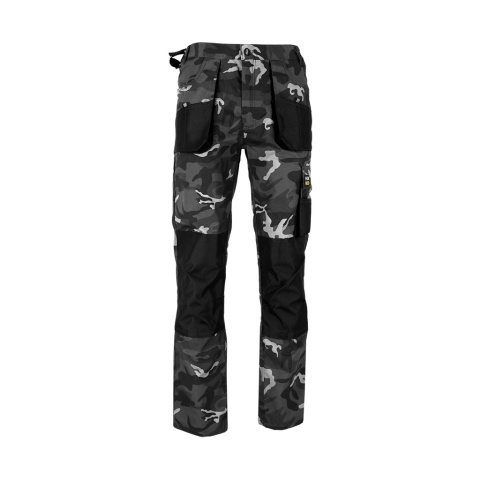 SPODNIE OCHRONNE DO PASA FORECO, KIESZENIE NA NAKOLANNIKI, CZARNO-ŻÓŁTE