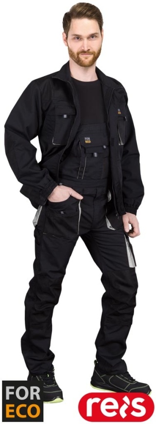 SPODNIE OCHRONNE OGRODNICZKI FORECO CZARNO-SZARE