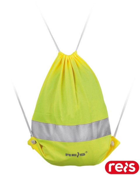WOREK PLECAK Z PASEM ODBLASKOWYM FLUOBAG