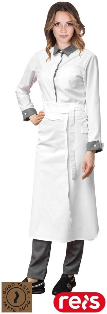 ZAPASKA OCHRONNA FEROCE, SZLUFKA NA ŚCIERKĘ, BIAŁA