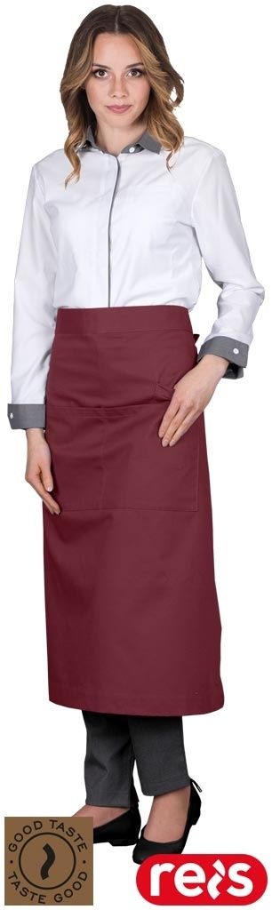 ZAPASKA OCHRONNA GRETTO CIEMNOCZERWONY DWIE DŁUGOŚCI