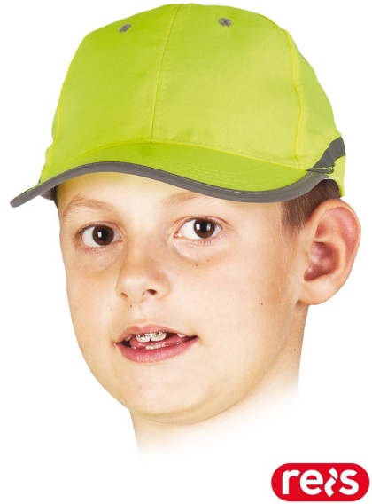 CZAPKA FLUO-KIDS Z DASZKIEM W KOLORZE FLUORESCENCYJNYM DLA DZIECI
