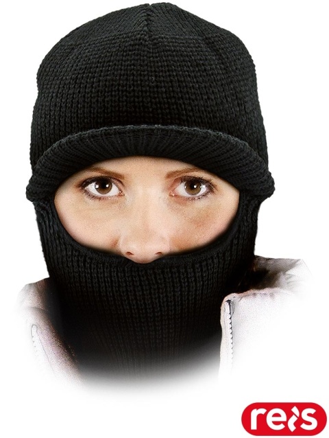 CZAPKA KOMINIARKA Z DASZKIEM KAKO CZARNA