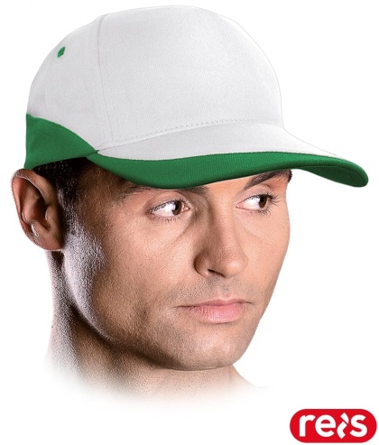 CZAPKA OCHRONNA COL Z DASZKIEM BIAŁO-ZIELONA