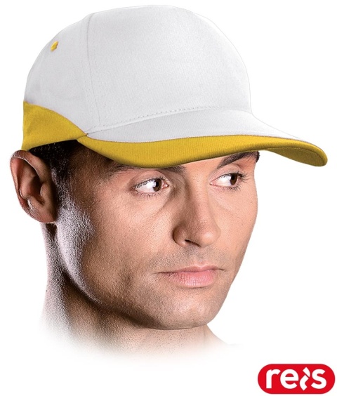 CZAPKA OCHRONNA COL Z DASZKIEM BIAŁO-ŻÓŁTA