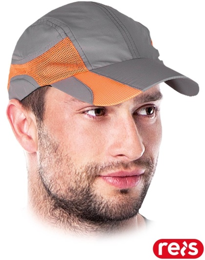 CZAPKA OCHRONNA FLASH Z DASZKIEM ZAPINANA NA ZATRZASK WSTAWKI Z SIATKI