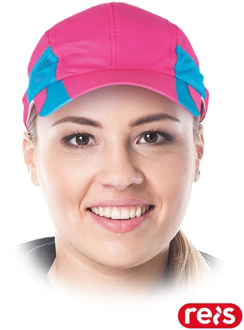 CZAPKA OCHRONNA FLASH Z DASZKIEM ZAPINANA NA ZATRZASK WSTAWKI Z SIATKI