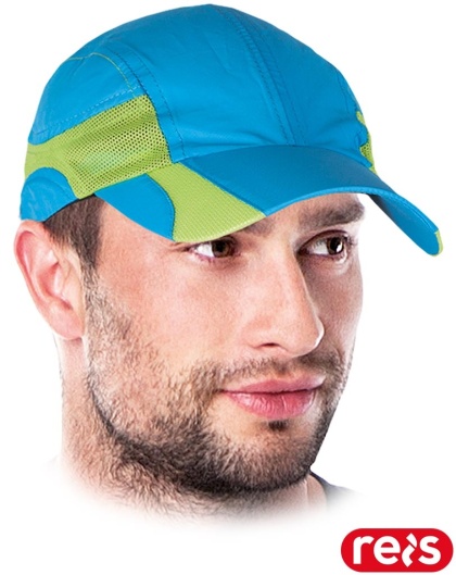 CZAPKA OCHRONNA FLASH Z DASZKIEM ZAPINANA NA ZATRZASK WSTAWKI Z SIATKI