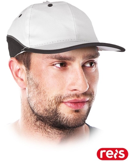 CZAPKA Z DASZKIEM USZTYWNIANA OCHRONNA FMN Z PASKIEM ODBLASKOWYM